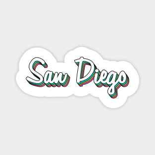 Retro San Diego Magnet