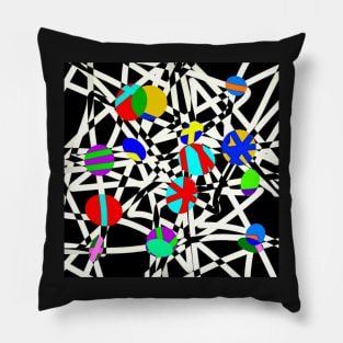 Bubble Pop - abstract art Pillow