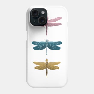 Dragonflies Pattern - Retro Palette Phone Case