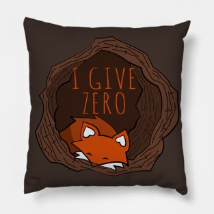 I give zero fox Pillow