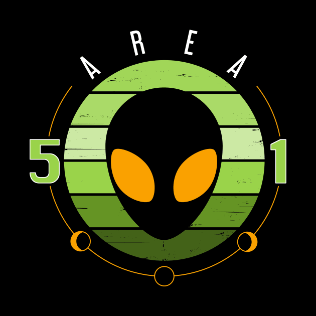 Area 51 Alien Moon Phase by cottoncanvas