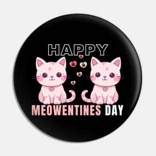 Happy Valentines Day Happy Meowentines Day Pin