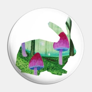 Mushroom bunny Pin