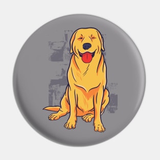 golden retriever Shirt Pin