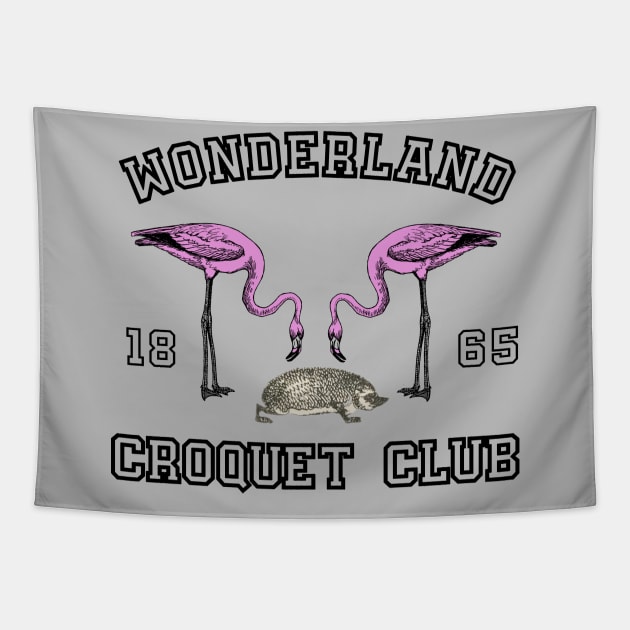 Lispe Wonderland Croquet Club Tapestry by Lispe