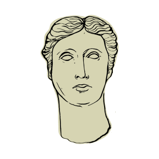 Face of a classic Greek statue T-Shirt