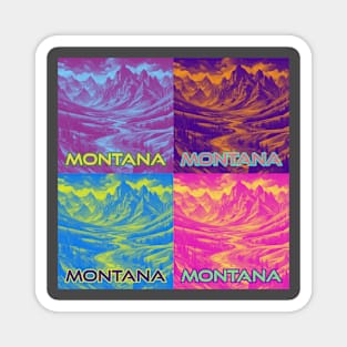 Pop Art Montana Magnet