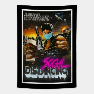 Social Distancing Action Poster Tapestry