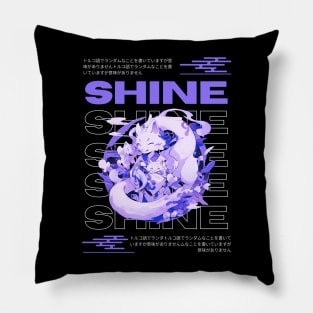 shine anime fox Pillow