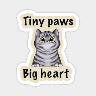 Tiny Paws Big Heart Magnet