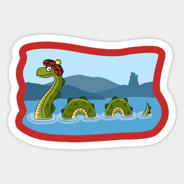 Nessie Loch Ness Monster Sticker Teepublic