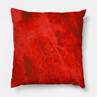 Red grunge down Pillow