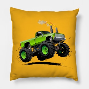 Cartoon monster truck Pillow