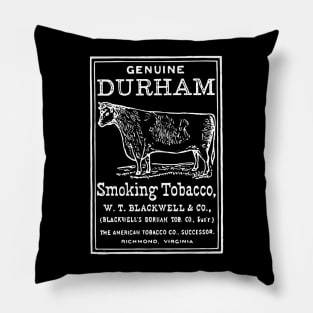 Vintage Genuine Bull Durham Smoking Tobacco Ad Pillow