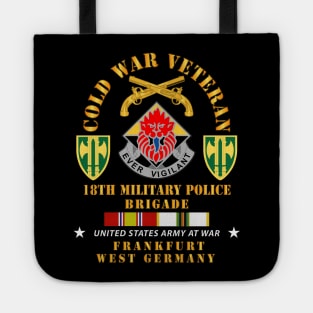 Cold War Vet - 18th Military Police Brigade DUI - SSI w COLD SVC Tote