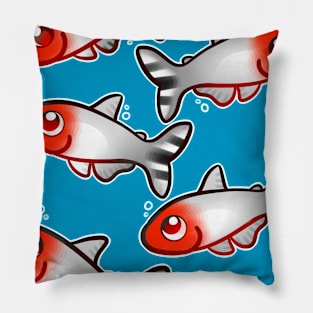 Rummy Nose Tetras Pillow