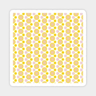 Summer Citrus Pattern - light Magnet