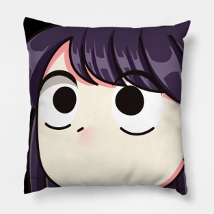 Komi Can't Communicate - intrigued Pillow