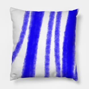 blue watercolor abstract texture pattern Pillow