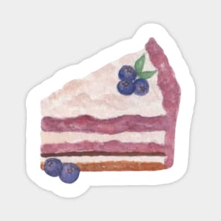Blueberry pie watercolor Magnet