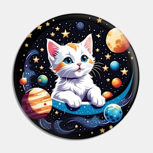 Kitten in Space Pin