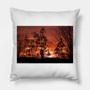 Fiery Sunset Pillow