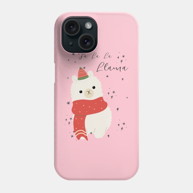 Fa La La Llama Phone Case by BilliamsLtd