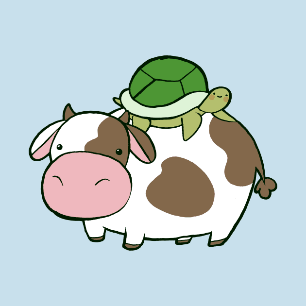 Cow and Turtle by saradaboru