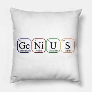 Genius - Elements of Periodic Table Pillow