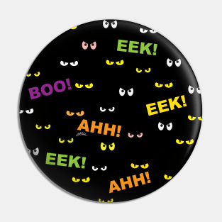 "Boo! EEK! AHH!" Pattern Pin