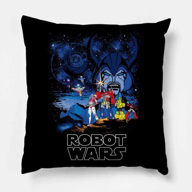 Robot Wars Pillow by Daletheskater