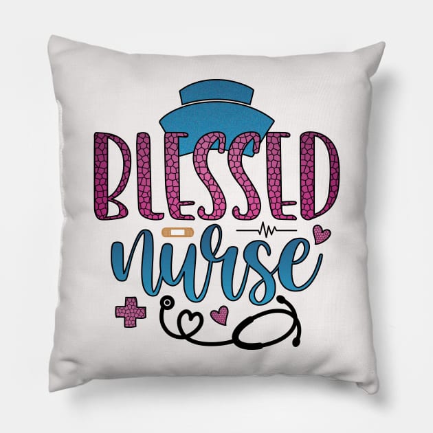 blessed nurse Pillow by busines_night