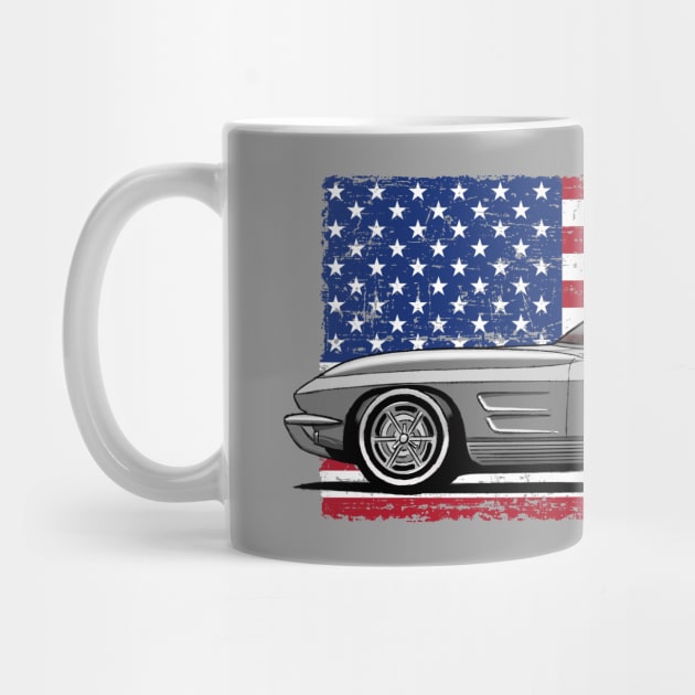 My drawing of the American sports car Coffee Mug by DESIGN jaag