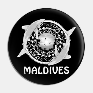 Maldives Oceanic Whitetip sharks Pin