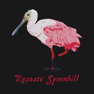 Roseate Spoonbill Florida Birding T-Shirt