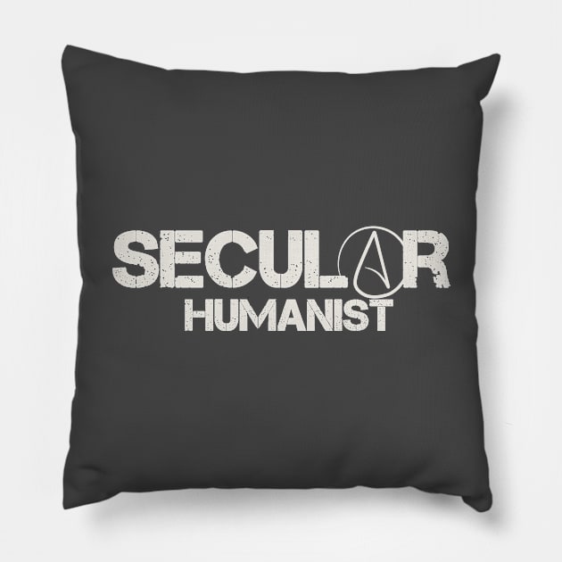 Secular Humanist Symbol Atheist Pillow by Mellowdellow