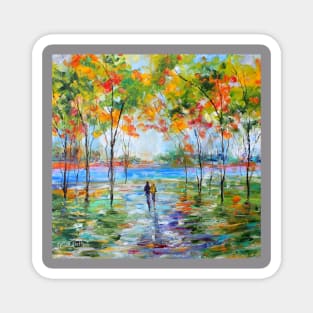 Autumn Stroll Magnet