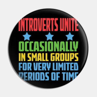 Introverts Unite Pin