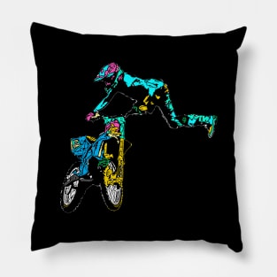 motocross freestyle Pillow