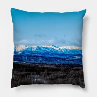 Rockies in Alberta Pillow