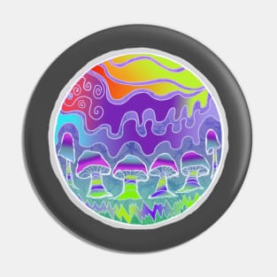 Shrooms in batik style Pin