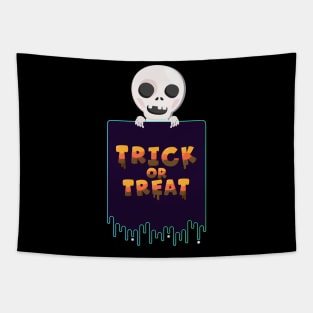 Trick Or Treat Little Monster Tapestry