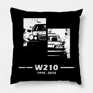 W210 classic sedan retro design Pillow