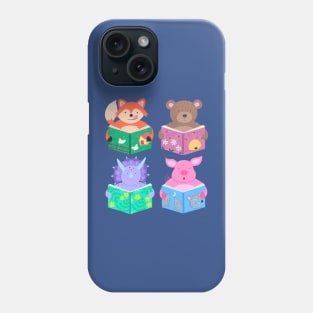 Animals with books Parts 1-4 Phone Case