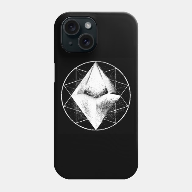 The Sacred Die (White) Phone Case by highcouncil@gehennagaming.com