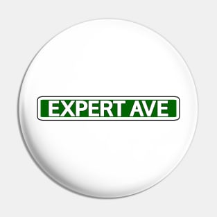 Expert Ave Street Sign Pin