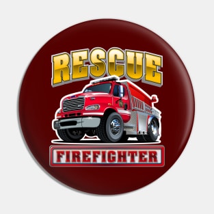 Cartoon Fire Truck Pin