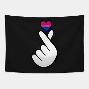 heart fingers - bisexual Tapestry