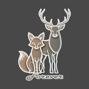 Vixen And Stag Forever T-Shirt