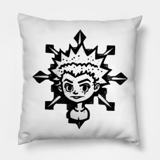 Dark snowflake Pillow